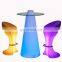 garden lights led outdoor chair set glow bar rechargeable led furniture night club plastic tables led ktv chairs music bar table