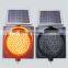 Direct manufacture customized available LED yellow flashing solar strobe warning light