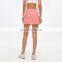 Wholesale Women's Anti-Glare Mesh Stitching Breathable Shorts Pleated Tennis Skirt Two Piece