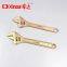 Xinda Non sparking Adjustable Wrench Copper Spanner Explosion proof tools Manufacturer
