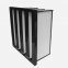 4 V Bank W Shape H13 HEPA mini pleated air filter For Cleanroom Laminar Flow Cabinet Laboratory