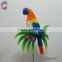 a parrot standing on branch animal wall hanging decoration
