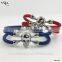 2016 New Stingray/ Python Genuine Leather Bracelet Skull Bracelet Men Fashion Bracelet