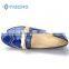 new design confortable women leather upper flat shoes