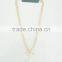 FASHION BIG PEARL PENDANT NECKLACE TOGGLE CLOSURE