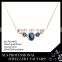 2015 Indian wedding 925 blue diamond silver necklace for gift, wedding,party, anniversary,engagement occation