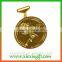 2015 newest die casting engraved medal gold silver plated medal keychain