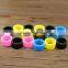 emboss/deboss/screen printing custom logo silicone finger rings