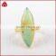 Fashion marquise natural gemstone turquoise rings jewelry