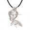 Fashion Jewelry Beautiful Bird Shaped Purple Zircon Necklace