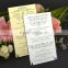 luxury acrylic invitations with Customized logo for wedding