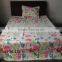 Microfiber girls soft flower quilt