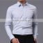 High collar 100% polyester dress shirts for men shirts with buttons
