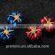 New Arrival Plant Resin Flowers Red Rose Women Fancy Stud Earrings