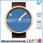 Newest design pvd gold stainless steel case hardened mineral glass lens Miyota movement minimalist design watch