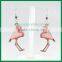 Elegant Flamingo Metal Earrings