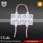 Popular product!!injection waterproof 4 chips square 2835 led smd module for advertising