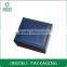blue pu leather cosmetic box packaging