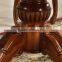 Commercial use round small wood dining table with 4 seater chairs