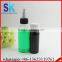 60ml 120ml transparent pet bottle with twist flip top cap