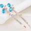 fashion crystal butterfly ornaments metal hair pins set