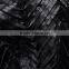 PU strip leather fabric embroidery lace for lady dress