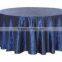Round Pintuck Taffeta Table Cloth/ Wholesale Pintuck Taffeta Table Linen Wedding Decoration