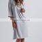 Wholesale Sexy Cheap 3/4 Sleeved Ladies Classic 100 Cotton Long Knit Jersey Nightgown