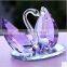 beautiful colorful gift crystal swan