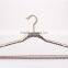 thin velvet plastic hanger with logo