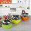 ALLNICE Brand korea style colorful flat bottom stainless steel round rice bowl