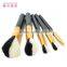 New product double-color Synthetic hair silver bag 5pcs gift makeup brush set