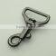 Wholesale nickel free 1" zinc alloy gun plating metal strap buckles dog leash snap hook