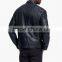 Men Studded Black Leather Jacket With Belt