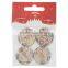 Coconut shell button 2.5cm autumn flowers for clothes