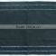 Double hemstitch black linen placemat
