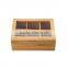 Factory supplier wooden tea set packaging storage box with dividers