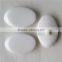 fashion oval white resin buttons one hole button for decoration