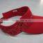 fashion red custom embroidery sun visors wholesale