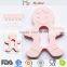 Pink Colorful Five Petaled Flower Silicone Safety Baby Teether