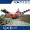 Hot sale tire type mobile crusher /crawler type mobile crusher