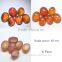 122.40 Ct Orange Star Sapphire 6 Rays Lab Created Stone