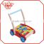 New arrival eco-friendly cheap and educaional building toys wooden baby walker