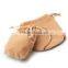 nice plain beige velvet gift bag wholesale