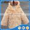 wholesale boutique kids winter faux fur coat with hood