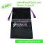 Hair Labels and Packaging Black Satin Hair Extension Hanger Bags
