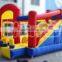 Home use nylon inflatable bouncy castle with slide for kids