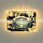 Crystal flat spotlight indoor lighting square patterned ceiling light downlight led MR16 GU5.3 house decoration side lighting