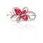 Women Fashion Chic Clear Crystal Inlaid Clover Hairpin Hair Clip Hot Clip
