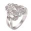 Sparkling Women Luxury Phoenix Shape Inlay Rhinestone Ring for Banquet Girlfriend Gift